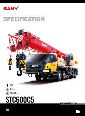 Tehergépkocsira szerelt teleszkópos daruk Sany STC600C5