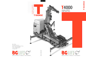 Tehergépkocsira szerelt teleszkópos daruk BG Lift T 4000
