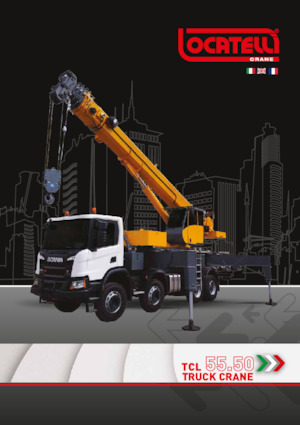 Tehergépkocsira szerelt teleszkópos daruk Locatelli TCL 55.50