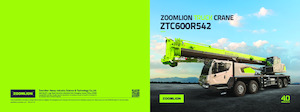 Tehergépkocsira szerelt teleszkópos daruk Zoomlion ZTC600R542