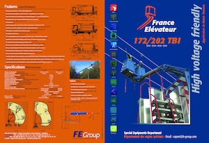 Tehergépkocsira szerelt teleszkópos munkaállványok France Elévateur 202 TBI