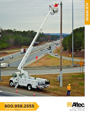 Tehergépkocsira szerelt teleszkópos munkaállványok Altec ALB37P