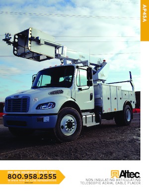 Tehergépkocsira szerelt teleszkópos munkaállványok Altec AP45A Dual