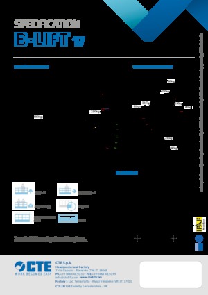 Tehergépkocsira szerelt teleszkópos munkaállványok CTE B-Lift 17