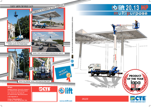 Tehergépkocsira szerelt teleszkópos munkaállványok CTE B-Lift 20.13 MP