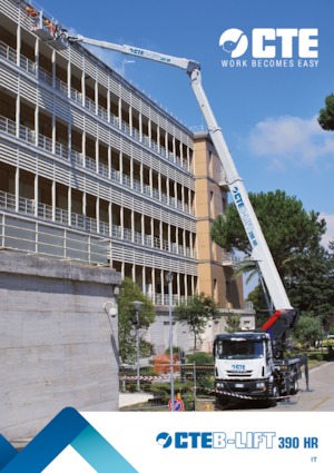 Tehergépkocsira szerelt teleszkópos munkaállványok CTE B-Lift 390 HR