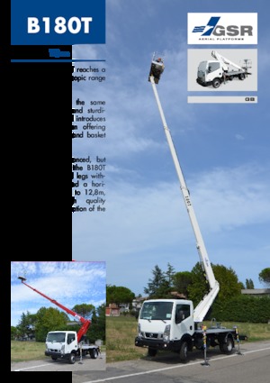 Tehergépkocsira szerelt teleszkópos munkaállványok GSR B180T Comfort X 