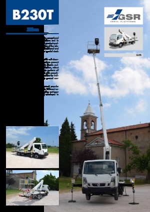 Tehergépkocsira szerelt teleszkópos munkaállványok GSR B230T Comfort X