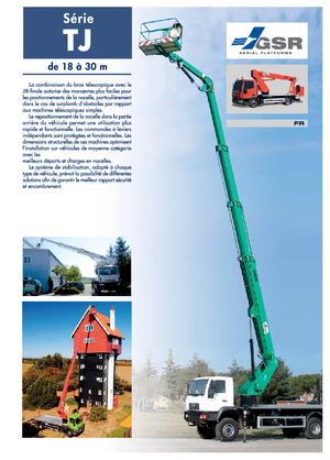 Tehergépkocsira szerelt teleszkópos munkaállványok GSR E260TJ Comfort