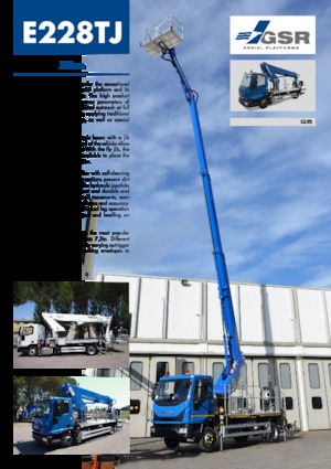 Tehergépkocsira szerelt teleszkópos munkaállványok GSR E228TJ Comfort