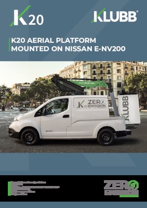 Tehergépkocsira szerelt teleszkópos munkaállványok Klubb K20