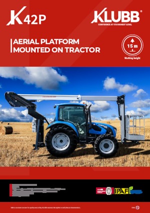 Tehergépkocsira szerelt teleszkópos munkaállványok Klubb K42p 