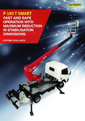 Tehergépkocsira szerelt teleszkópos munkaállványok Palfinger P 140 T