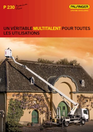 Tehergépkocsira szerelt teleszkópos munkaállványok Palfinger P 230