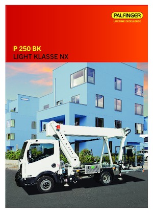 Tehergépkocsira szerelt teleszkópos munkaállványok Palfinger P 250 BK