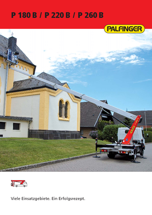 Tehergépkocsira szerelt teleszkópos munkaállványok Palfinger P 260 B