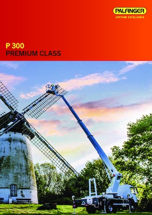 Tehergépkocsira szerelt teleszkópos munkaállványok Palfinger P 300