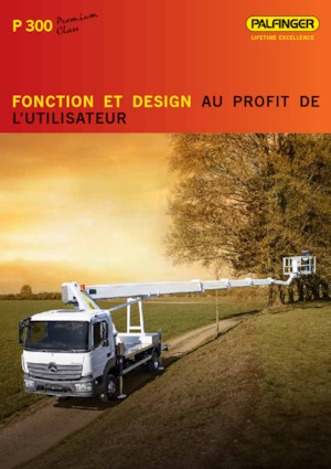 Tehergépkocsira szerelt teleszkópos munkaállványok Palfinger P 300