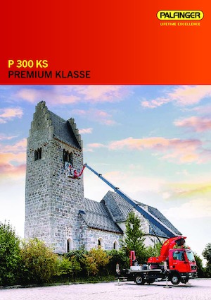 Tehergépkocsira szerelt teleszkópos munkaállványok Palfinger P 300 KS