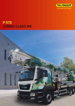 Tehergépkocsira szerelt teleszkópos munkaállványok Palfinger P 570