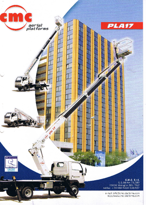 Tehergépkocsira szerelt teleszkópos munkaállványok CMC PLA 17