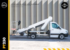 Tehergépkocsira szerelt teleszkópos munkaállványok ISOLI PT230