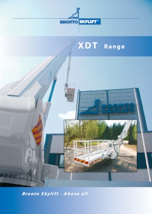 Tehergépkocsira szerelt teleszkópos munkaállványok Bronto Skylift S 37 XDT