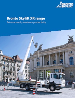 Tehergépkocsira szerelt teleszkópos munkaállványok Bronto Skylift S 47 XR