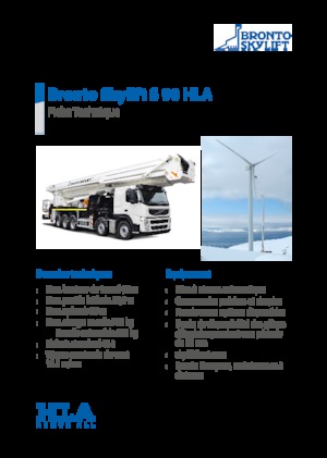 Tehergépkocsira szerelt teleszkópos munkaállványok Bronto Skylift S 90 HLA