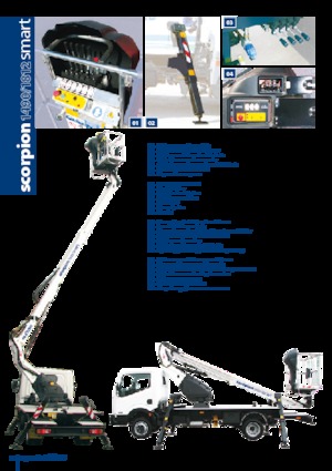 Tehergépkocsira szerelt teleszkópos munkaállványok Oil & Steel Scorpion 1812 Plus