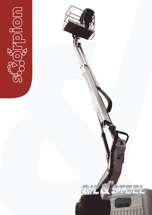 Tehergépkocsira szerelt teleszkópos munkaállványok Oil & Steel Scorpion 1812