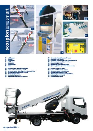 Tehergépkocsira szerelt teleszkópos munkaállványok Oil & Steel Scorpion 2012