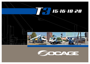 Tehergépkocsira szerelt teleszkópos munkaállványok Socage T315 ForSte