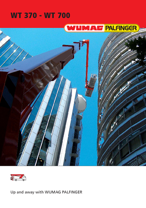 Tehergépkocsira szerelt teleszkópos munkaállványok Wumag-Palfinger WT 530