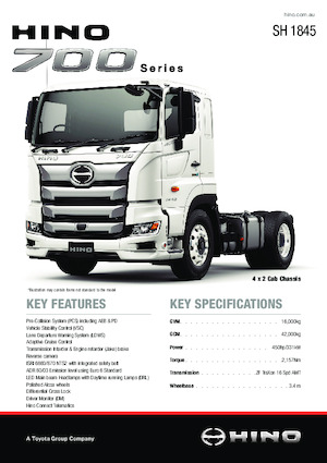 Nyergesvontatók Hino 700 SH 1845 4x2