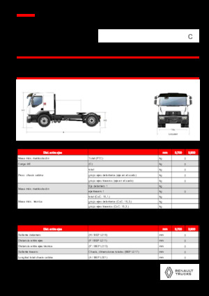Nyergesvontatók Renault C CAB2300 460 4X2 T E6