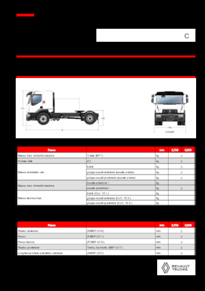 Nyergesvontatók Renault C CAB2300 460 4X2 T E6