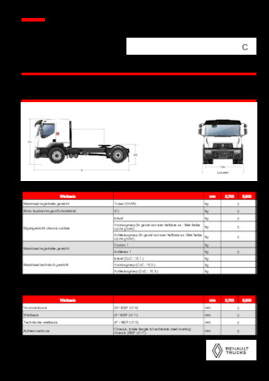 Nyergesvontatók Renault C CAB2300 460 4X2 T E6