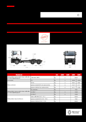 Nyergesvontatók Renault C T6X4 OFF ROAD 11L E6