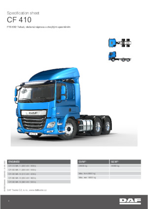 Nyergesvontatók DAF CF 410 FTS