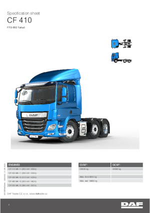 Nyergesvontatók DAF CF 450 FTG