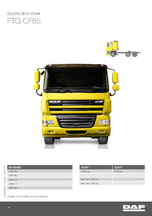 Nyergesvontatók DAF CF 85.410 FTG