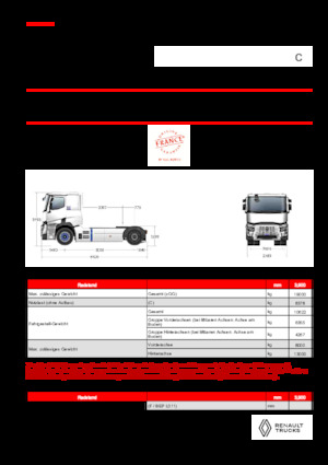 Nyergesvontatók Renault E-TECH C - T4x2 ROAD