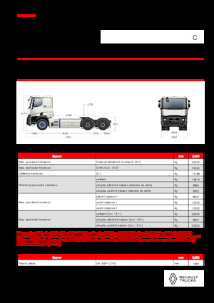 Nyergesvontatók Renault E-TECH C - T6x4 OFF ROAD