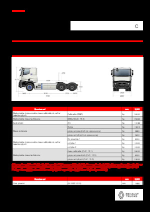 Nyergesvontatók Renault E-TECH C - T6x4 OFF ROAD