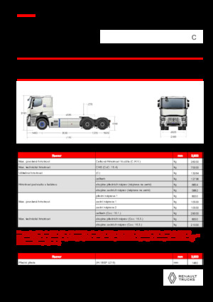 Nyergesvontatók Renault E-TECH C - T6x4 ROAD