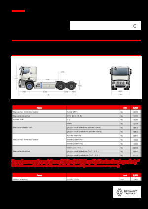Nyergesvontatók Renault E-TECH C - T6x4 ROAD