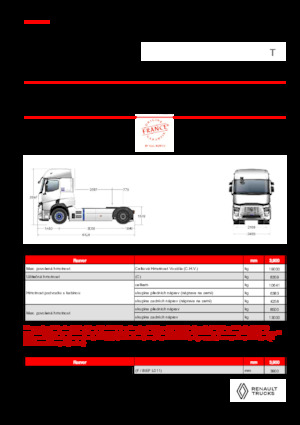 Nyergesvontatók Renault E-TECH T - T4x2