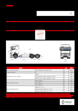 Nyergesvontatók Renault E-TECH T - T6x2 TAG