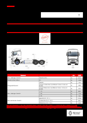 Nyergesvontatók Renault E-TECH T - T6x2 TAG